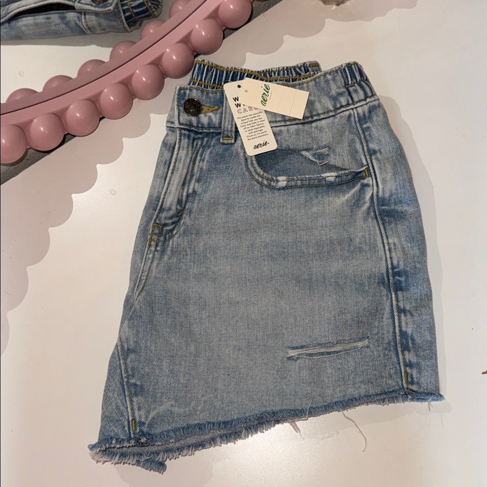 *SOLD*Aerie Light Blue Denim Shorts